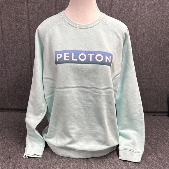 Peloton Mint Green Crewneck Sweatshirt - Picture 1 of 4
